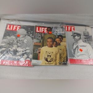 Vintage Lot Of 3 Life Magazines Ephemera